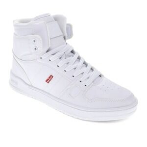 NIB Levi's Women's BB Hi CVS White Canvas High Top Sneakers Size 7.5